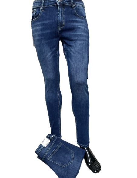 Pantalón tejano pitillo lycra hombre 