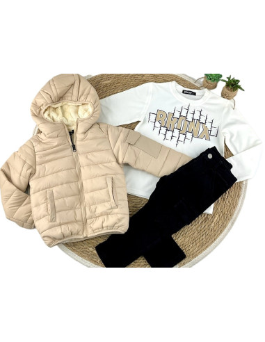 Conjunto 3 piezas felpa de niño 