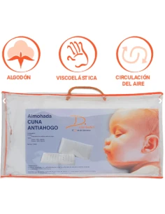 Almohada antiahogo viscoelastica de cuna 