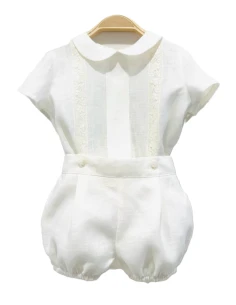 Conjunto de lino ceremonia bebé niño 