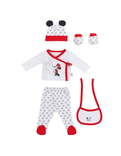 Conjunto 5 piezas polaina Minnie rojo  2