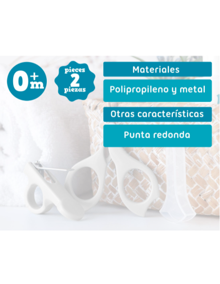 Set 2 piezas manicura recién nacido 