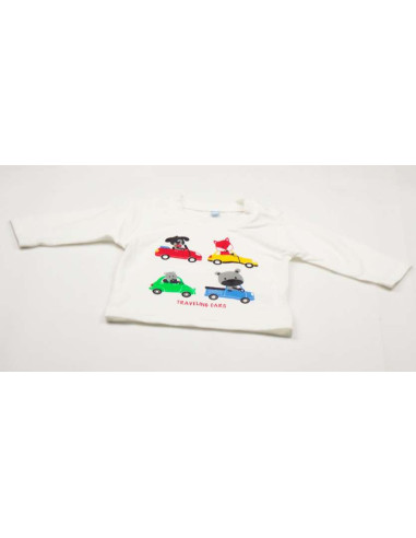 Camiseta manga larga coches bebé niño 1 - Ropa para Bebé | dyley | 