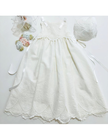 Faldón cristianar para bebé bautizo 