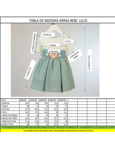 Vestido cristianar ceremonia niña 