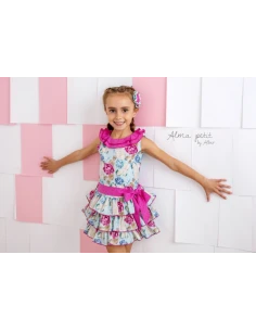 Vestido de vestir estampado niña 