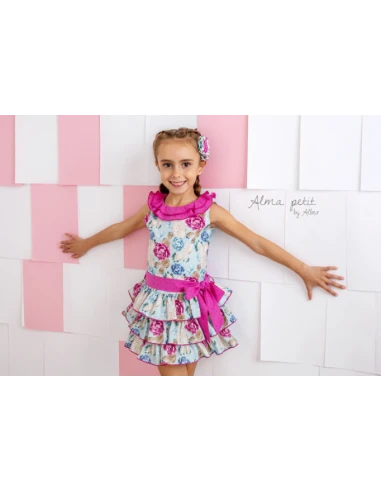 Vestido de vestir estampado niña 