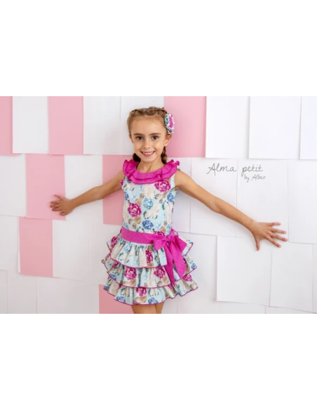 Vestido de vestir estampado niña 