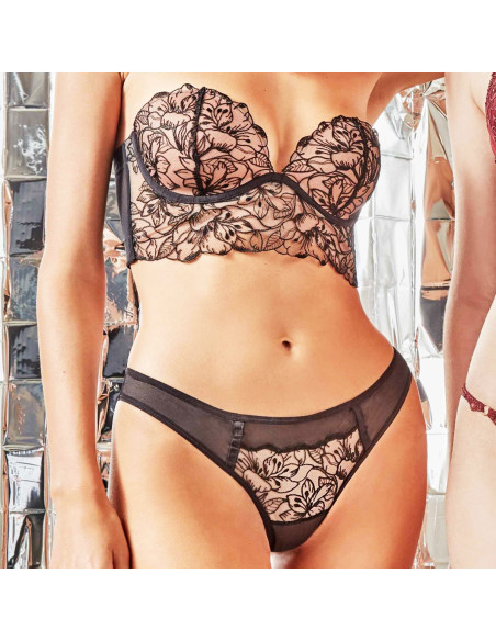 Conjunto Bustier push up de mujer 