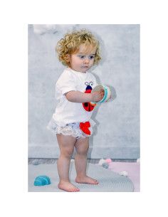 Conjunto baño mariquita bebé niña  2