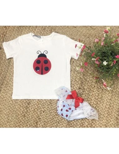 Conjunto baño mariquita bebé niña [product.brand] 3 - Ropa para Bebé | dyley | 