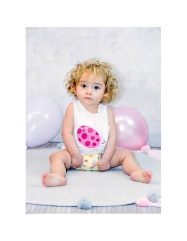 Conjunto baño tortuga bebé niña 