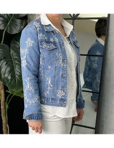 Chaqueta tejana mujer  2