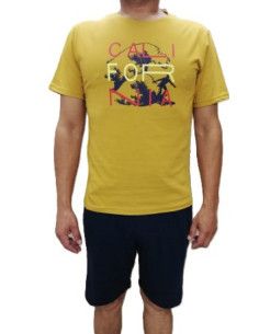 Pijama manga corta california hombre 