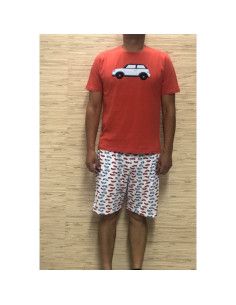 Pijama manga corta hombre 
