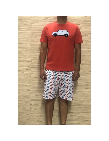 Pijama manga corta hombre 