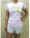Pijama manga corta mujer 