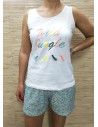 Pijama sin manga jungle mujer 