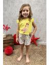 Pijama tirantes fresitas niña 