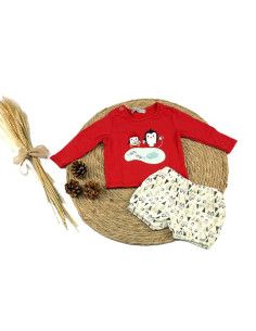 Conjunto 2 piezas pingüino para bebé niño  2