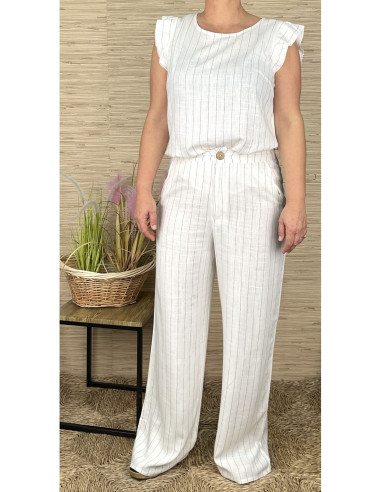 Conjunto rayas mujer 