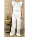 Conjunto rayas mujer 
