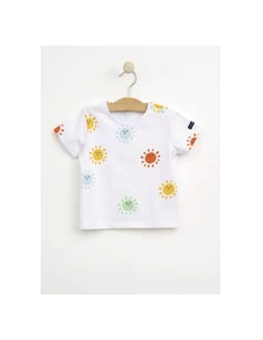 Camiseta manga corta soles bebé 