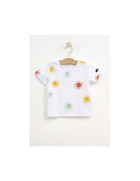 Camiseta manga corta soles bebé 