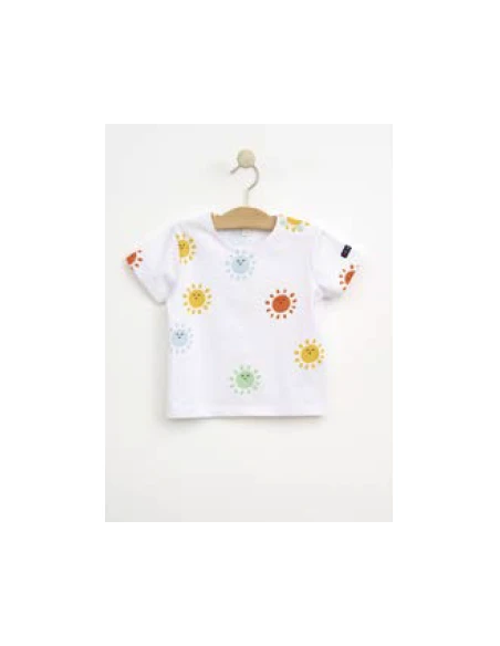 Camiseta manga corta soles bebé 