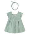 Vestido con diadema recién nacida 
