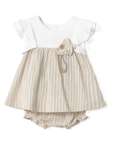 Vestido rayas bebé niña 