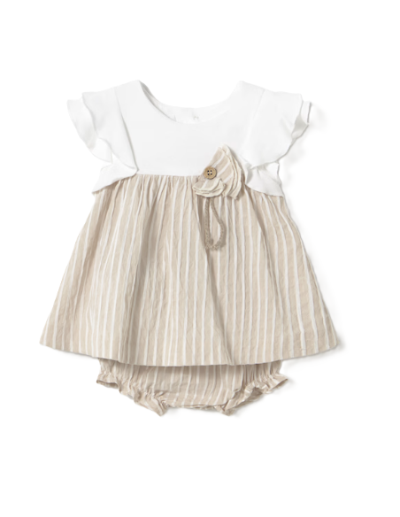 Vestido rayas bebé niña 
