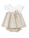 Vestido rayas bebé niña 