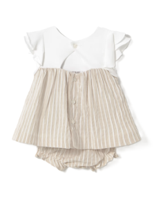 Vestido rayas bebé niña  2