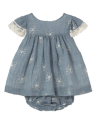 Vestido bordado bebé niña 
