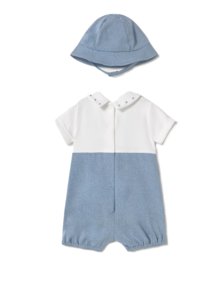 Peto simulado con gorro bebé 