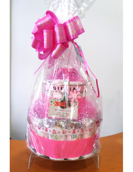 Tarta de pañales personalizada 