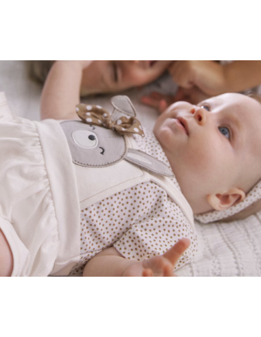 Pelele peto simulado con diadema bebé niña [product.brand] 1 - Ropa para Bebé | dyley | 