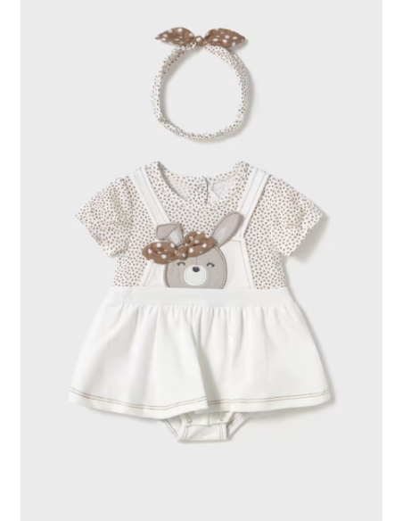 Pelele peto simulado con diadema bebé niña [product.brand] 2 - Ropa para Bebé | dyley | 