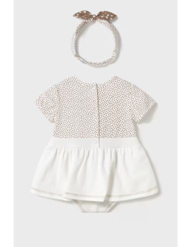 Pelele peto simulado con diadema bebé niña [product.brand] 3 - Ropa para Bebé | dyley | 