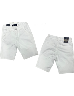 Bermuda loneta blanco niño 