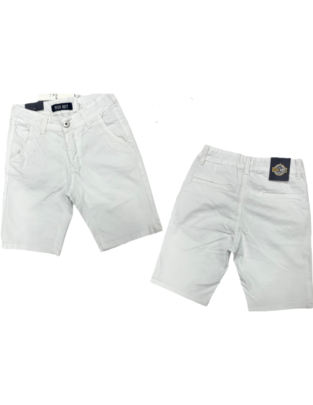 Bermuda loneta blanco niño 