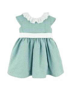 Vestido infantil verde 