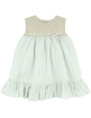 Vestido infantil de lino 