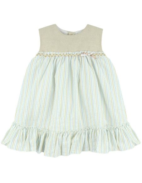 Vestido infantil de lino 