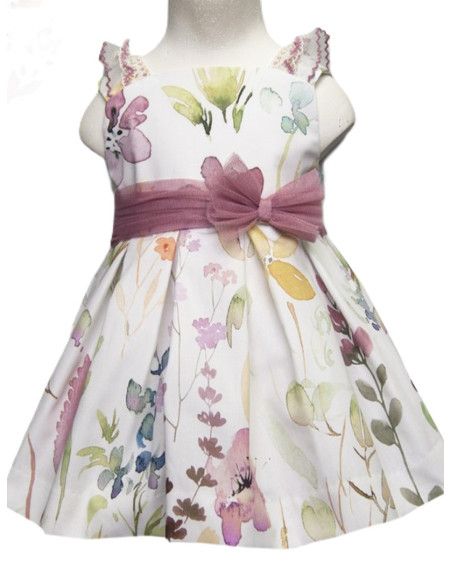 Vestido flores infantil 