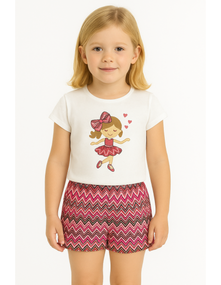 Conjunto short infantil niña 