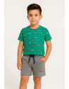Conjunto manga corta aviones niño 