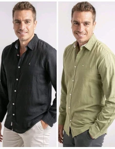 Camisa hombre semi entallada 