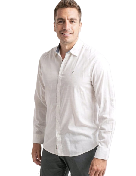 Camisa hombre semi entallada 